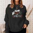 Halloween Say Boo And Scary On Orange And White Men Women Sweatshirt Graphic Print Unisex Gifts for Her