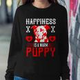 Happiness Is A Warm Puppy Cute Dog Pitbull Dad Sweatshirt Gifts for Her
