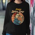 Happy Labor Day Gift Girl Strong Worker Movement Employer Funny Gift Sweatshirt Gifts for Her