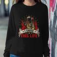 I Chose This Life Thin Red Line Sweatshirt Gifts for Her