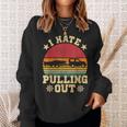 I Hate Pulling Out Sarcastic Boating Fishing Watersport  Men Women Sweatshirt Graphic Print Unisex Gifts for Her