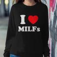 I Love Heart Milfs And Mature Sexy Women Sweatshirt Gifts for Her