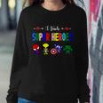 I Teacher Super Heroes Cute Superhero Characters Sweatshirt Gifts for Her