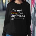 I_M Not Gay But My Friend Is Funny Lgbt Ally Sweatshirt Gifts for Her