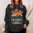 Im Classic Car 27Th Birthday Gift 27 Years Old Born In 1995 Men Women Sweatshirt Graphic Print Unisex Gifts for Her