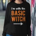 Im With The Basic Witch Matching Couple Halloween Costume Sweatshirt Gifts for Her