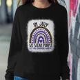 In July We Wear Purple Cool Cleft And Craniofacial Awareness Sweatshirt Gifts for Her