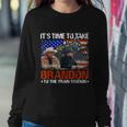 Its Time To Take Brandon To The Train Station America Flag Tshirt Sweatshirt Gifts for Her