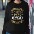 January 1979 43 Years Of Being Awesome Funny 43Rd Birthday Sweatshirt Gifts for Her