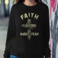 Jesus Christ Cross Faith Over Fear Tshirt Sweatshirt Gifts for Her