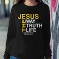 Jesus The Way Truth Life John 146 Tshirt Sweatshirt Gifts for Her