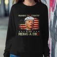 Joe Biden Falling Off Bike Running The Country Is Like Riding A Bike V2 Sweatshirt Gifts for Her