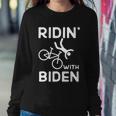 Joe Biden Falling With Biden Funny Ridin With Biden Sweatshirt Gifts for Her