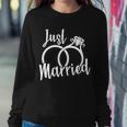Just Married Ring Logo Sweatshirt Gifts for Her
