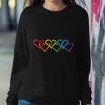 Lgbt Heart Equality Graphic Pride Month Sweatshirt Gifts for Her