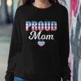 Lgbtq Bigender Flag Heart Proud Mom Mothers Day Bi Gender Meaningful Gift Sweatshirt Gifts for Her