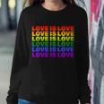 Love Is Love Lgbtq Rainbow Sweatshirt Gifts for Her