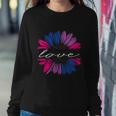 Love Sunflower Floral Lgbt Bisexual Pride Month Sweatshirt Gifts for Her
