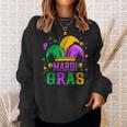 Mardi GrasMardi Gras 2022 Beads Mask Feathers  V2 Men Women Sweatshirt Graphic Print Unisex Gifts for Her