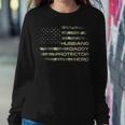 Mens Husband Daddy Protector Hero Fathers Day Flag Gift V2 Sweatshirt Gifts for Her