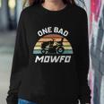 Mens One Bad Mowfo Funny Lawn Care Mowing Gardener Fathers Day Sweatshirt Gifts for Her
