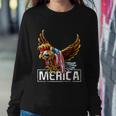 Merica Bald Eagle Mullet 4Th Of July American Flag Patriotic Gift Sweatshirt Gifts for Her