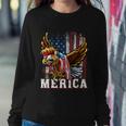 Merica Bald Eagle Mullet 4Th Of July American Flag Patriotic Meaningful Gift Sweatshirt Gifts for Her