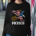 Merica Bald Eagle Mullet Cute Funny Gift 4Th Of July American Flag Meaningful Gi Sweatshirt Gifts for Her