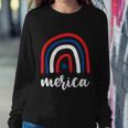 Merica Rainbows 4Th Of July Usa Flag Plus Size Graphic Tee For Men Women Family Sweatshirt Gifts for Her