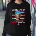 Merry 4Th Of July Biden Bike Bicycle Falls Off Anti Biden V4 Sweatshirt Gifts for Her