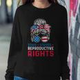 Messy Bun American Flag Stars Stripes Reproductive Rights Gift V2 Sweatshirt Gifts for Her