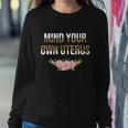 Mind Your Own Uterus Floral Leopard Feminist Pro Choice Great Gift Sweatshirt Gifts for Her