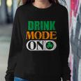 Mode On Happy St Patricks Day Flag Irish Shamrock Gift Graphic Design Printed Casual Daily Basic Sweatshirt Gifts for Her