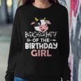 Mommy Of The Birthday Girl Cows Farm Cow Mom Sweatshirt Gifts for Her