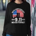 Never Forget 9 11 20Th Anniversary Retro Patriot Day Sweatshirt Gifts for Her