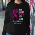 No One Fights Alone Breast Cancer Awareness Meaningful Gift Sweatshirt Gifts for Her