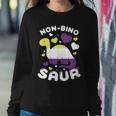 Non Bino Saur Dinosaur Aagender Pride Month Sweatshirt Gifts for Her