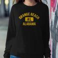 Orange Beach Al Alabama Gym Style Distressed Amber Print Sweatshirt Gifts for Her