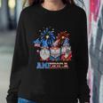 Patriotic Gnomes 4Th Of July Funny Gnome Love American Flag Gift Sweatshirt Gifts for Her