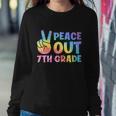 Peace Out 7Th Grade 2022 Graduate Happy Last Day Of School Great Gift Sweatshirt Gifts for Her