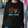 Peace Out Eighth Grade Graphic Plus Size Shirt For Teacher Female Male Unisex Sweatshirt Gifts for Her