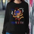 Pew Pew Pawtriotic Cat 4Th Of July Cat Day Sweatshirt Gifts for Her