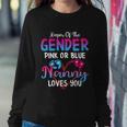 Pink Or Blue Nanny Loves You Keeper Of The Gender Gift Sweatshirt Gifts for Her