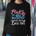 Pink Or Blue We All Love You Party Pregnancy Gender Reveal Gift Sweatshirt Gifts for Her
