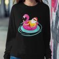 Pool Party Santa Christmas In July Sweatshirt Gifts for Her