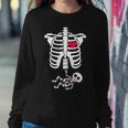 Pregnant Skeleton Ribcage With Baby Costume Sweatshirt Gifts for Her