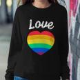 Pride Month Funny Rainbow Heart Gay And Lgbt Sweatshirt Gifts for Her