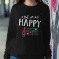 Put On A Happy Face Music Notes Funny Teacher Tshirt Sweatshirt Gifts for Her