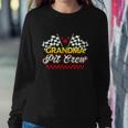 Race Car Birthday Party Racing Family Grandma Pit Crew Sweatshirt Gifts for Her