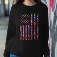 Red White Blue Tie Dye American Flag Vintage 4Th Of July Sweatshirt Gifts for Her
